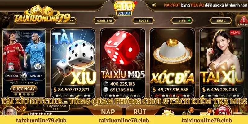 Tài Xỉu Hitclub - Tổng Quan Phòng Chơi & Cách Kiểm Tra Md5